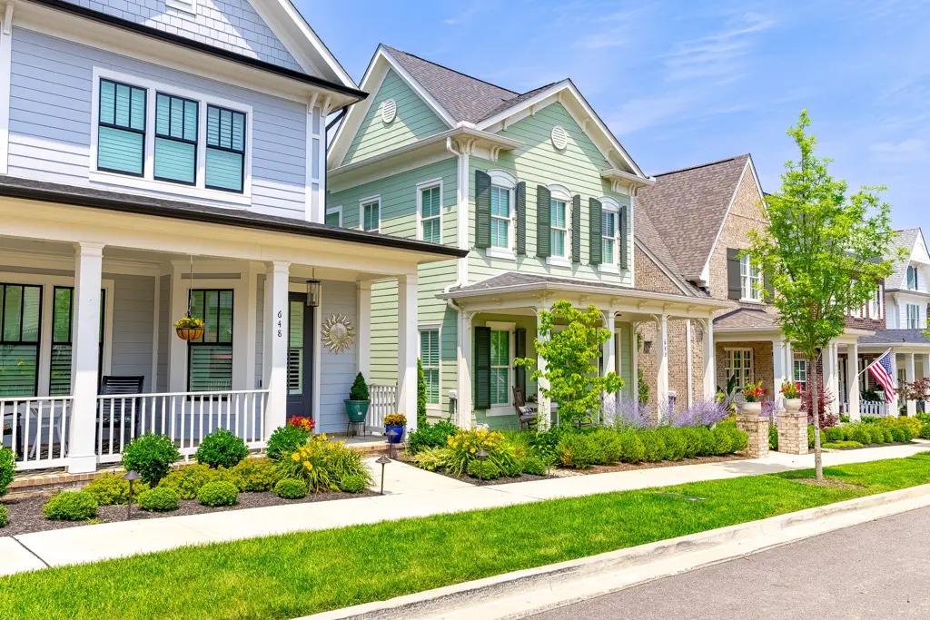 SLC homes lined up